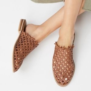 Free people Mirage Leather Woven Mule | 39